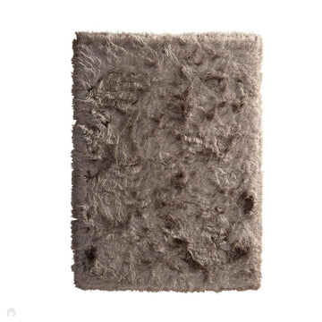 Glamour Deluxe Plush Super Soft Plain Textured Fine Yarn Polyester Shimmer Hand-Tufted Long Pile Shaggy Champagne Rug-Origins-Rug Love - The Most Loved Rug Store